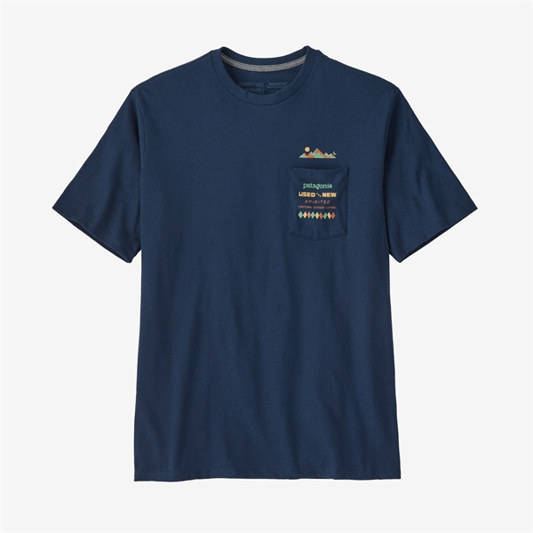 Patagonia Spirited Seasons Pocket Organic T-Shirt - New Navy